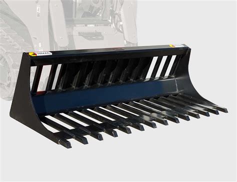 skid steer power rake bucket|swale bucket for skid steer.